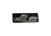 102599 Lift/Drive Label | Skyjack